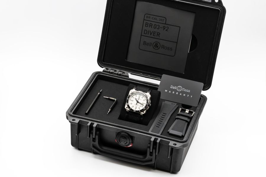 Bell and Ross BR03-92 BR0392-D-WH-ST/SRB